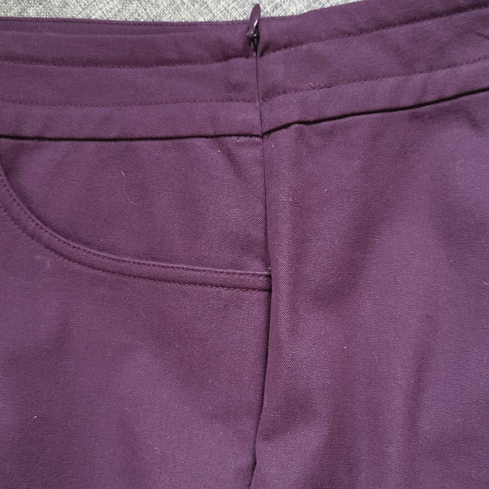 EIleen Fisher Purple Sample Trousers - Picture 2 of 8